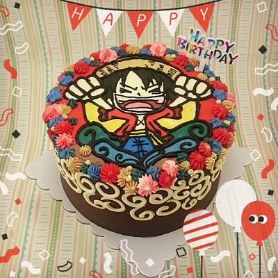 One-Piece Anime Cake - Cake by Sugar Snake Cake