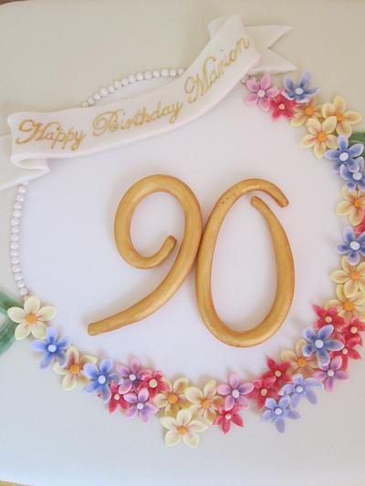 90th Birthday Cake - Cake by SweetBean