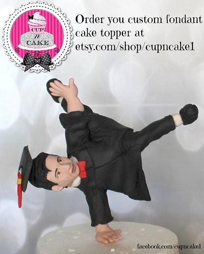 Dance grad fondant cake topper - Cake by Danielle Lechuga