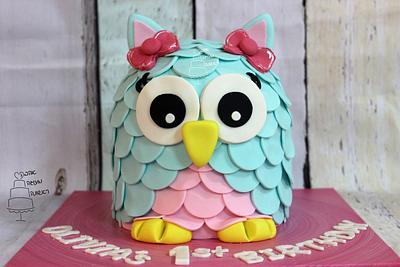 3D Owl Cake! - Cake by Love From The First Cake