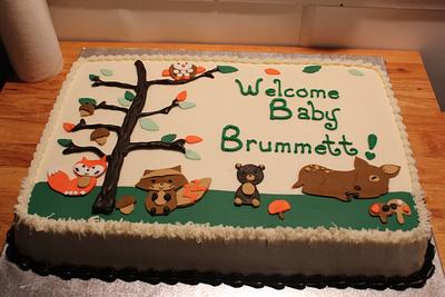 Woodland babies - Cake by Asher's Confections
