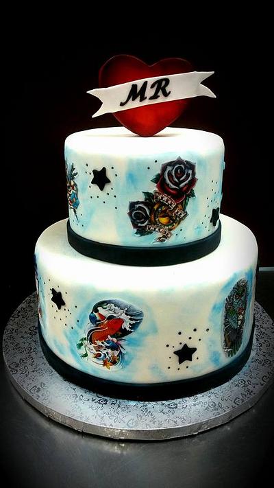 Tattoo cake - Cake by Silvia Tartari