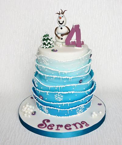 Frozen Cake with Olaf - Cake by Pam 