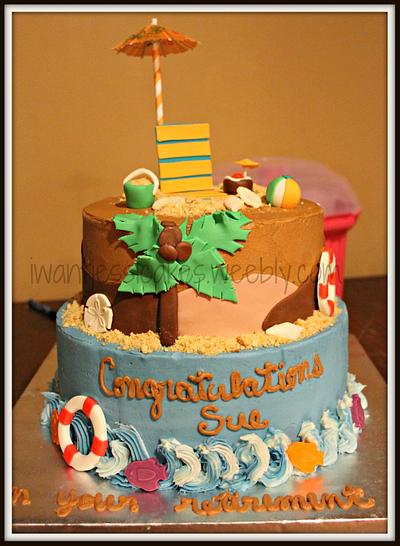 retirement cake - Cake by Jessica Chase Avila