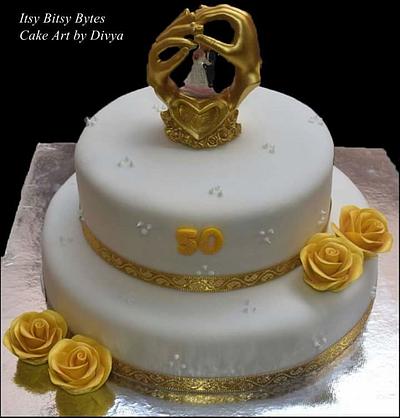 50th Anniversary Cake - Cake by Divya Haldipur