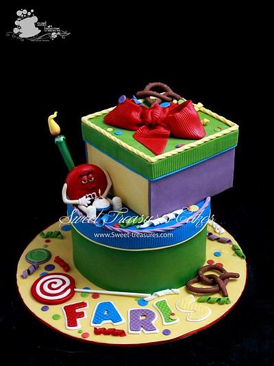 MEET MR. RED M&M  - Cake by Sweet Treasures (Ann)