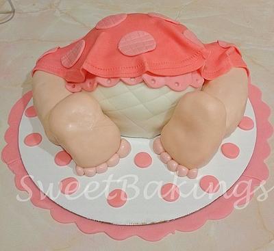 Baby bottom cake - Cake by Priscilla 