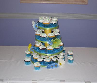 Bridal Shower Cupcake Tower - Cake by Kimberley Jemmott