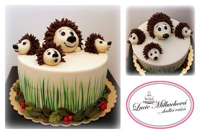 Family hedgehogs - Cake by Lucie Milbachová (Czech rep.)