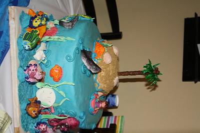 Shark cake - Cake by grandmaB