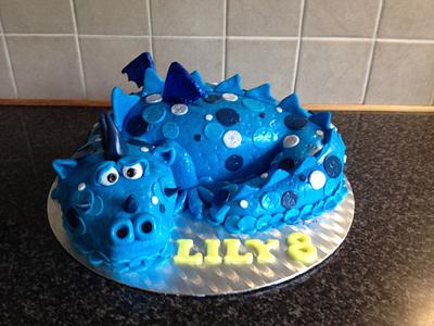 Blue Dragon - Cake by Mandy