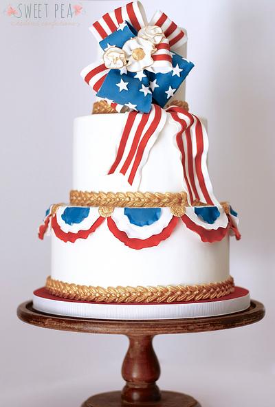 4th of July - Cake by Sweet Pea Tailored Confections