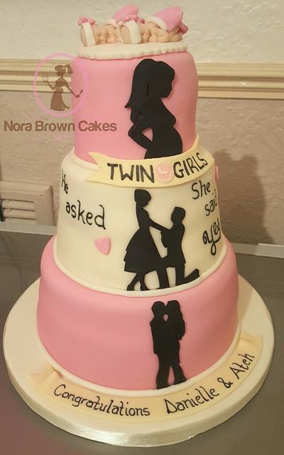 Baby shower cake  - Cake by Nora Brown Cakes 