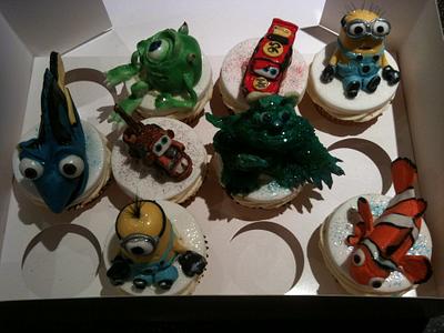 cupcakes theme nemo ect  - Cake by mick
