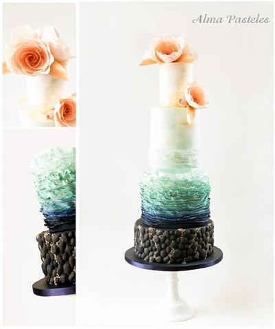 Mermaid themed cake - Cake by Alma Pasteles