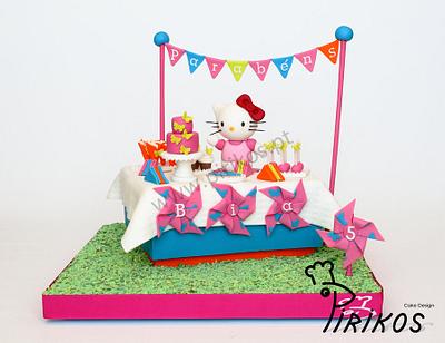 Kitty is throwing a anniversary  party !!! - Cake by Pirikos, Cake Design