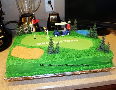 Golf Team Cake - Cake by Michelle