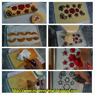 Simple deco roll cake - Cake by Iranda indah