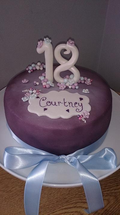 Daughters 18th birthday  - Cake by Sweet treats & magicfaces 
