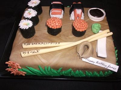 Sushi cake - Cake by Sonia Eddy