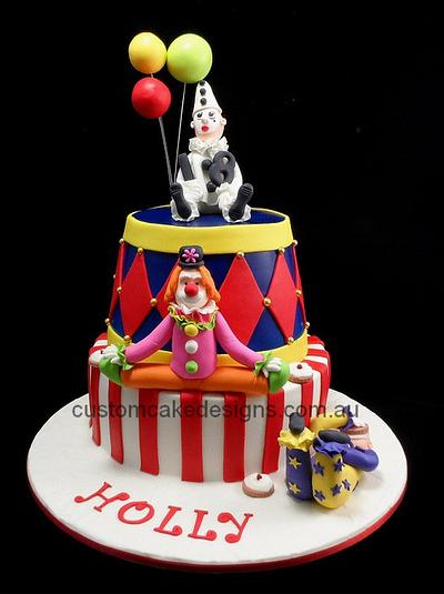 Circus Clown Cake - Cake by Custom Cake Designs