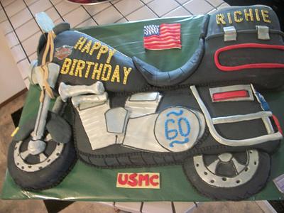 Motorcycle cake by Enchanted Cakes on FB - Cake by Sher