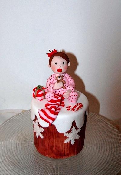 The baby who waits Christmas - Cake by MaripelCakes