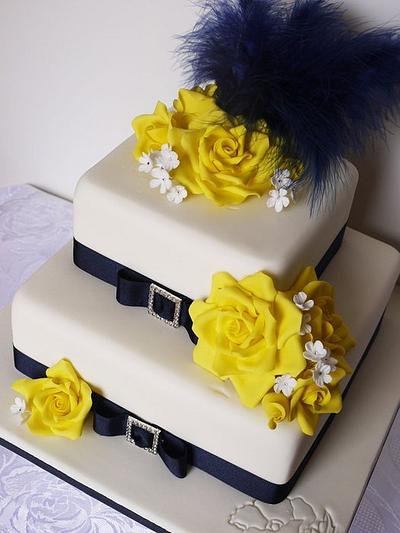 Elaine Wedding Cake - Cake by Scrummy Mummy's Cakes