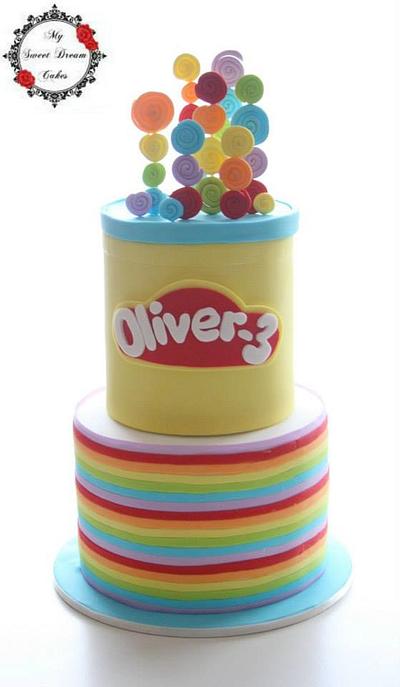 Love and Lollipops: Mini Designer Bottle Top and Play Dough Cakes