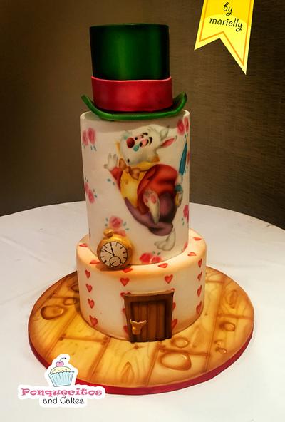 Alice Cake with Airbrush - Cake by Marielly Parra