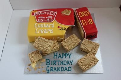 Custard Cream Birthday Cake! - Cake by Paul James