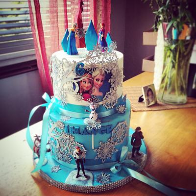 Frozen themed cake  - Cake by Shuheila