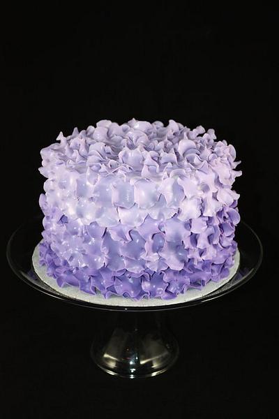 Purple Petal cake - Cake by sweetonyou