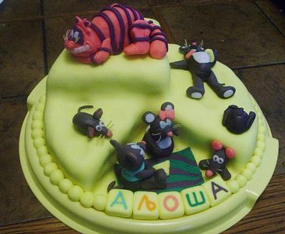 Cat and mice - Cake by Ana