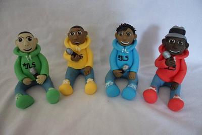 Handcrafted Edible JLS Cake Toppers - Cake by Let's Eat Cake