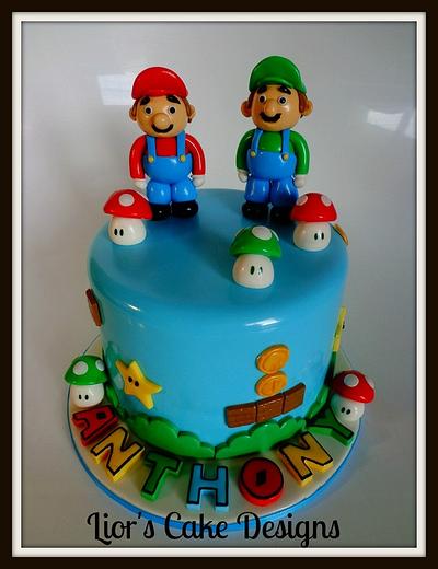 Mario and Luigi - Cake by Lior's Cake Designs