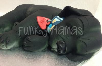 Sleeping Staffy - Cake by Funky Mamas