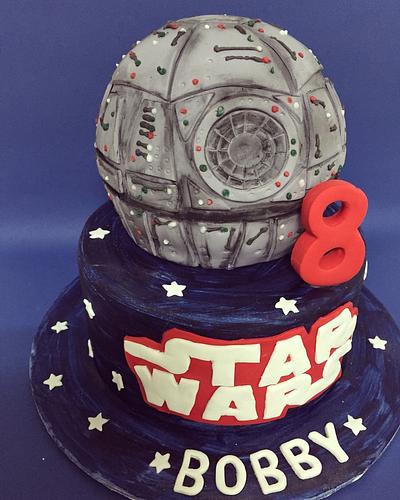 Death Star cake for Cake Angels - Cake by cakeandwhimsy