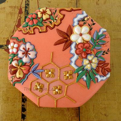 My "Japanese Fabric" - Cake by The Cookie Lab  by Marta Torres