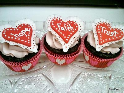 Valentines Day Cupcakes - Cake by Bliss Pastry