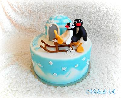 Pingu - Cake by Mischell