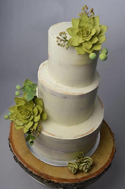 Naked Wedding Cake - Cake by JarkaSipkova