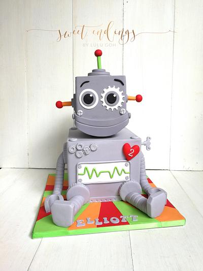 Robot Love - Cake by Lulu Goh