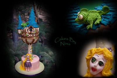 Tangled Tower - Cake by Cakes by Nina Camberley