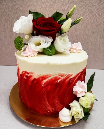 Red velvet cake - Cake by benyna