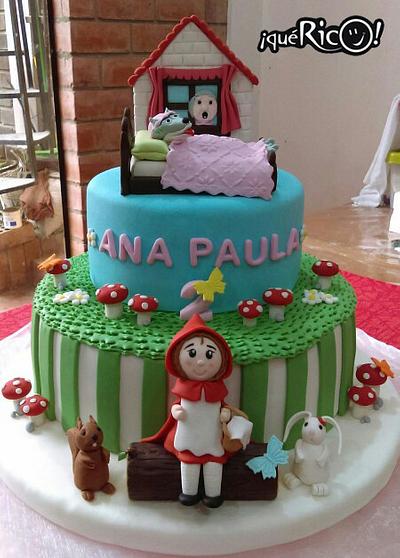 Little Red Riding Hood - Caperucita Roja - Cake by queRico