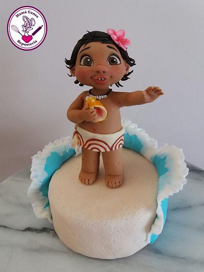 Baby Moana - Cake by Alejandra Aguirre (Mamá Ganso)
