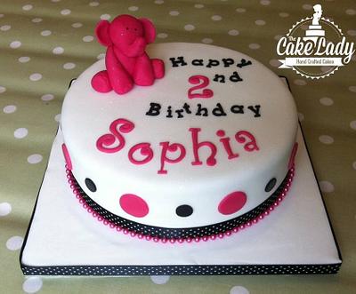 Elephant Birthday Cake - Cake by The Cake Lady
