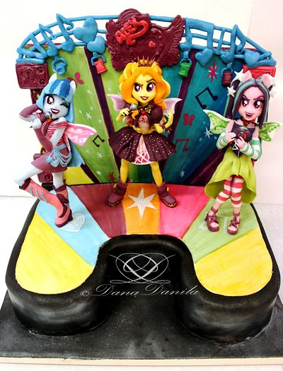 Equestria girl rainbow rocks cake  - Cake by Dana Danila