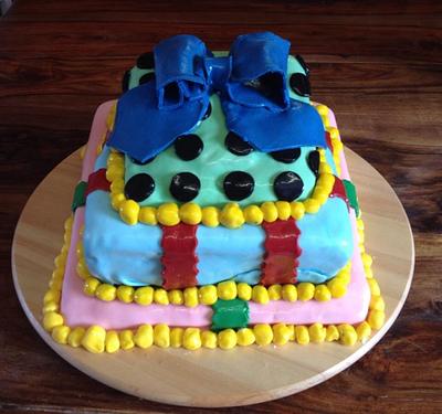 My Square topsy turvy cake! - Cake by Woody's Bakes